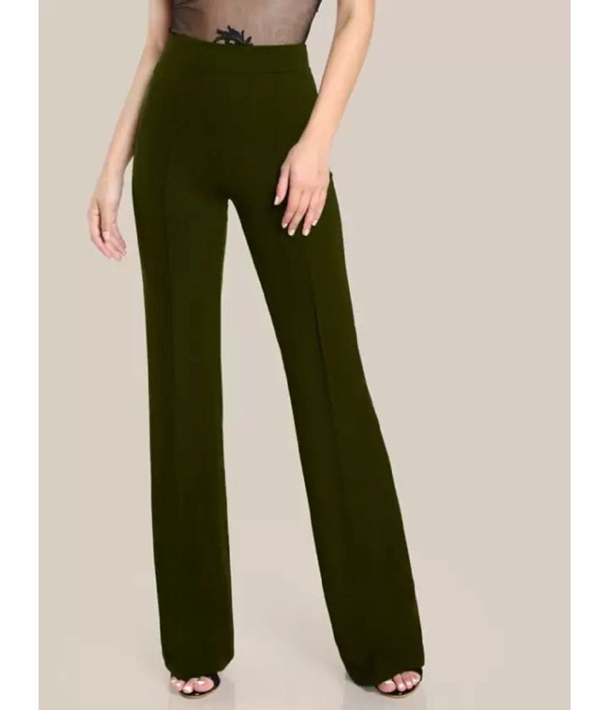     			Gazal Fashions - Green Cotton Blend Bootcut Women's Bootcut Pants ( Pack of 1 )
