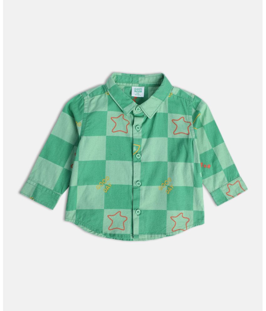     			MINI KLUB - Green Baby Boy Shirt ( Pack of 1 )