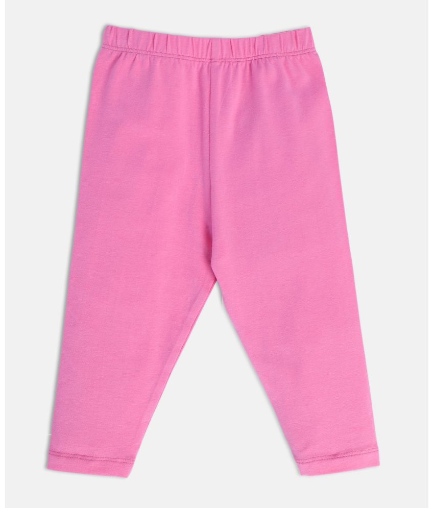    			MINI KLUB - Pink Cotton Legging For Baby Girl ( Pack of 1 )