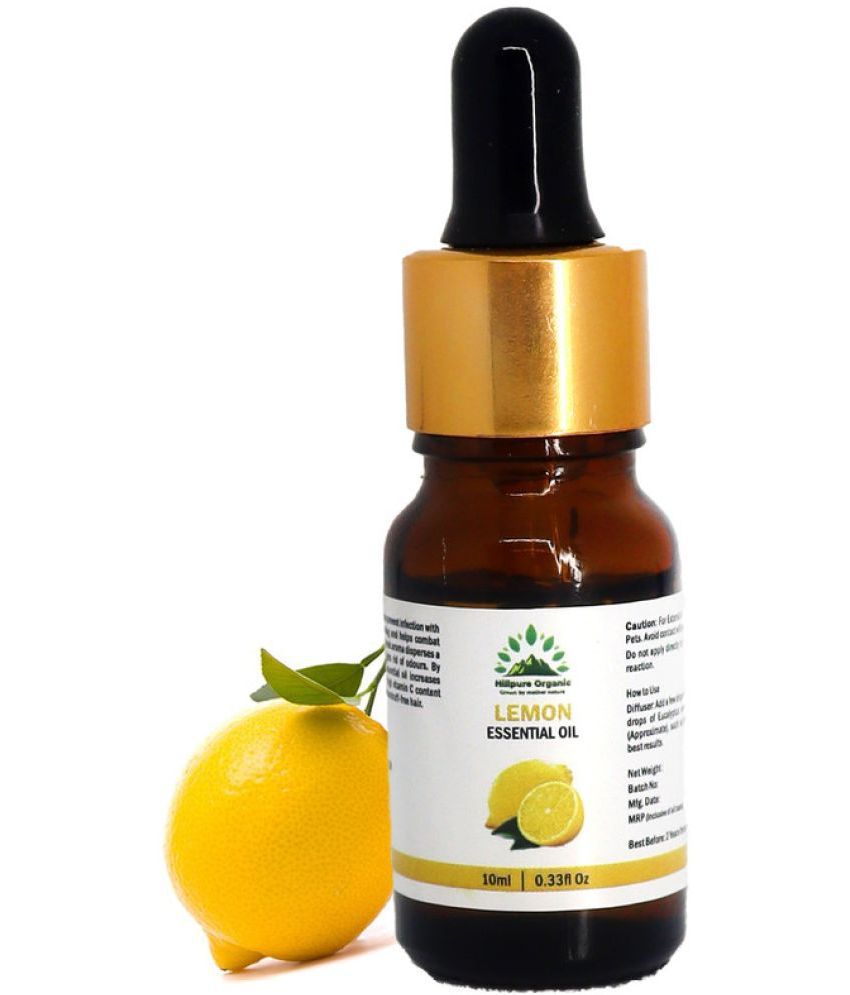     			Hillpure Organic - Lemon Essential Oil 10 mL ( Pack of 1 )