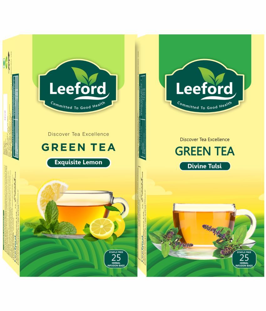     			Leefordgreen Tea Divine Tulsi & Exquisite Lemon Combo Pack (2 x 25 Tea Bags)