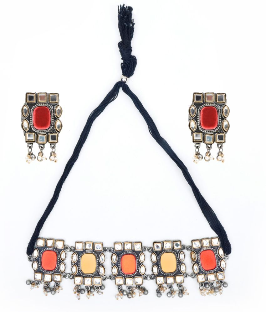     			PUJVI - Multicolor Alloy Necklace Set ( Pack of 1 )