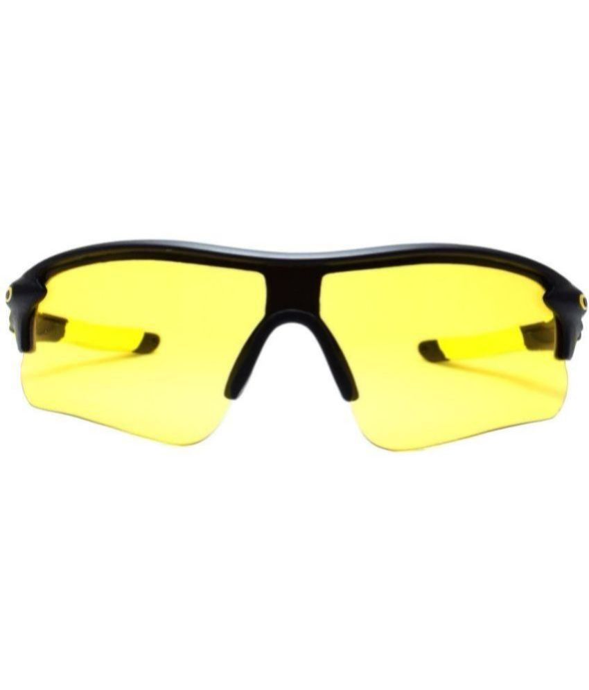     			Peter Jones - Yellow Wrap Around Sunglasses ( Pack of 1 )