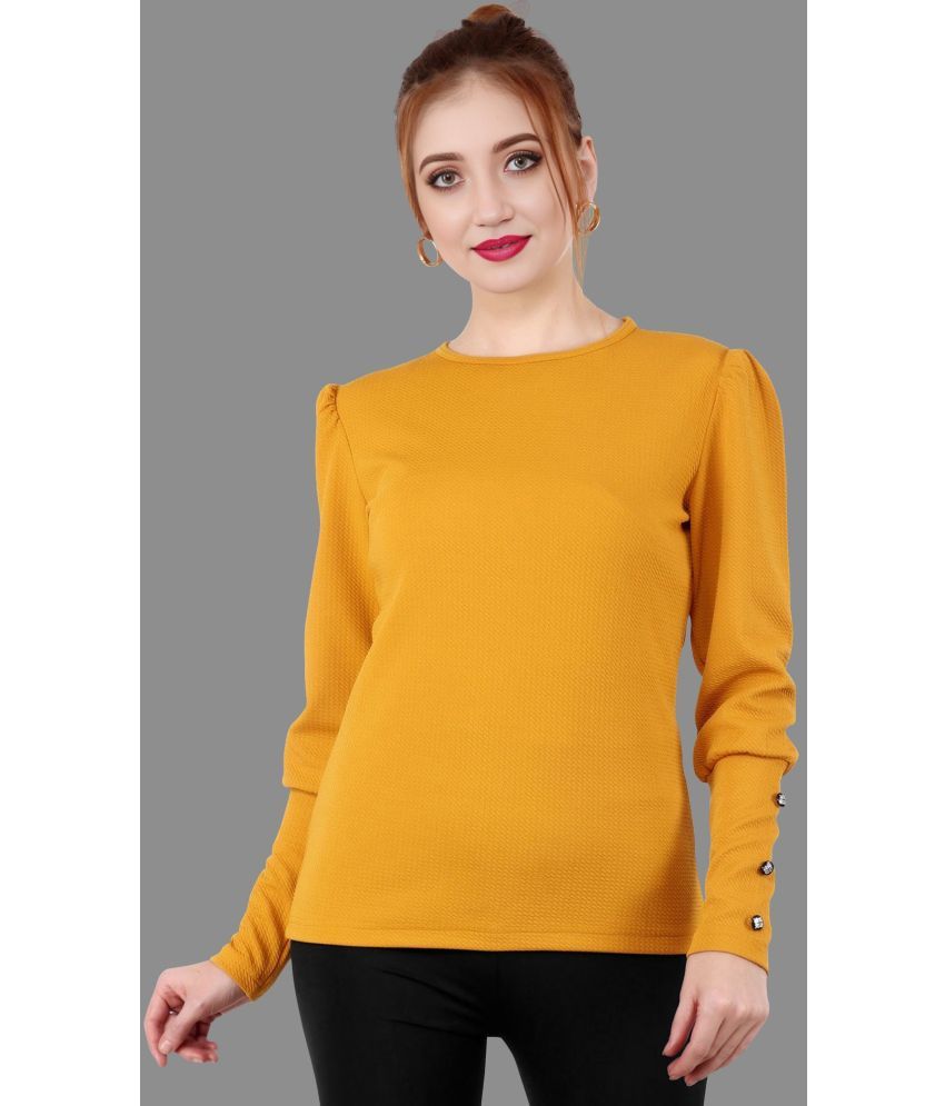     			Apnisha - Mustard Polyester Women's Regular Top ( Pack of 1 )