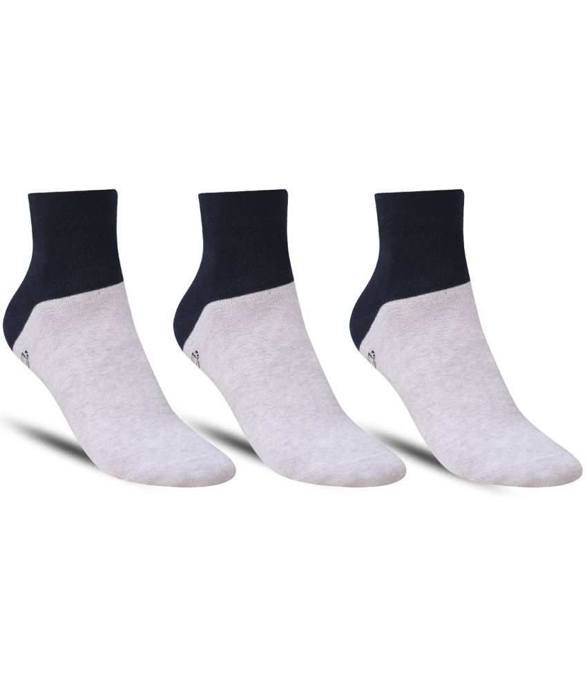     			Dollar - Cotton Men's Printed Light Grey Ankle Length Socks ( Pack of 3 )