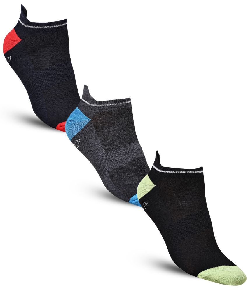     			Dollar - Cotton Men's Self Design Multicolor Ankle Length Socks ( Pack of 3 )