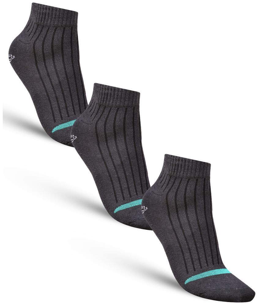     			Dollar - Cotton Men's Striped Navy Blue Ankle Length Socks ( Pack of 3 )