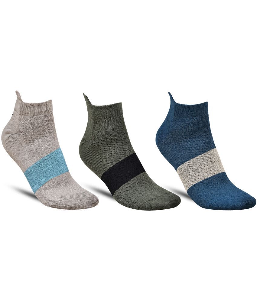     			Dollar - Nylon Men's Printed Multicolor Ankle Length Socks ( Pack of 3 )