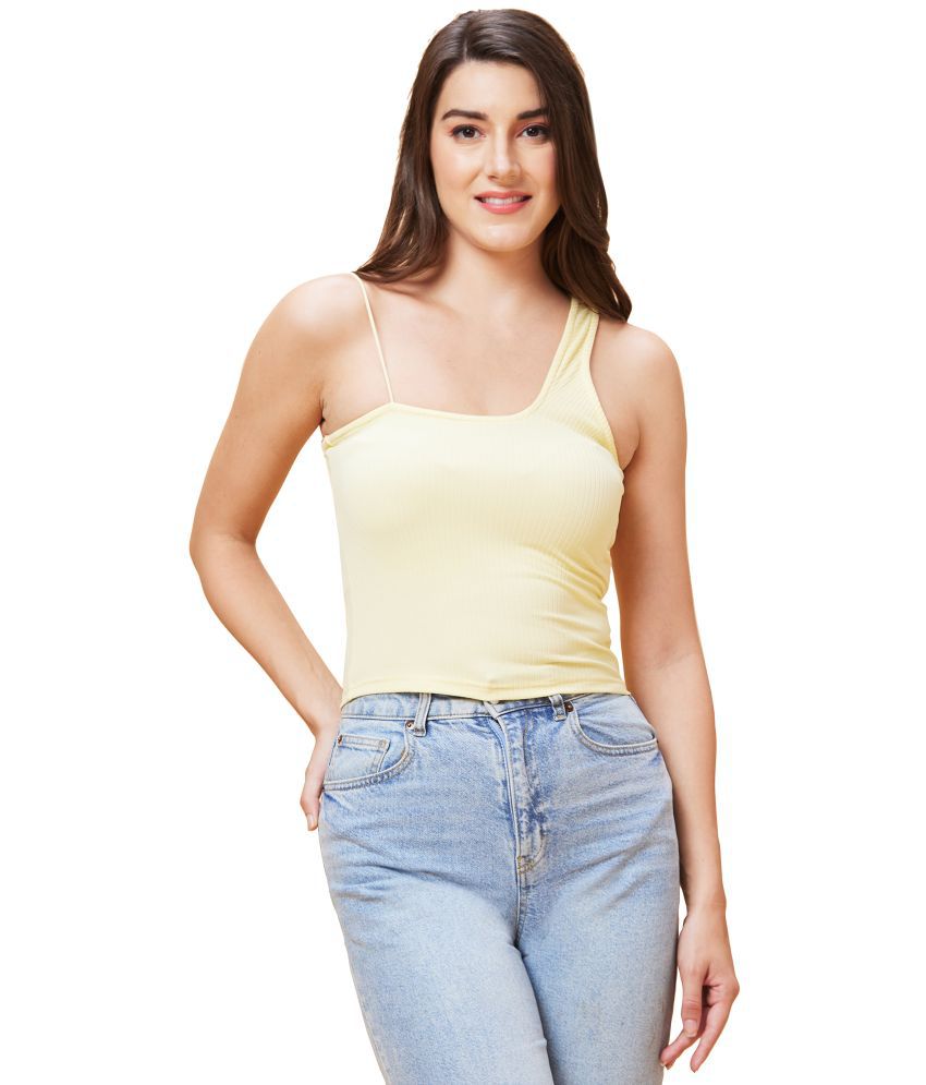     			Globus - Yellow Cotton Women's Regular Top ( Pack of 1 )