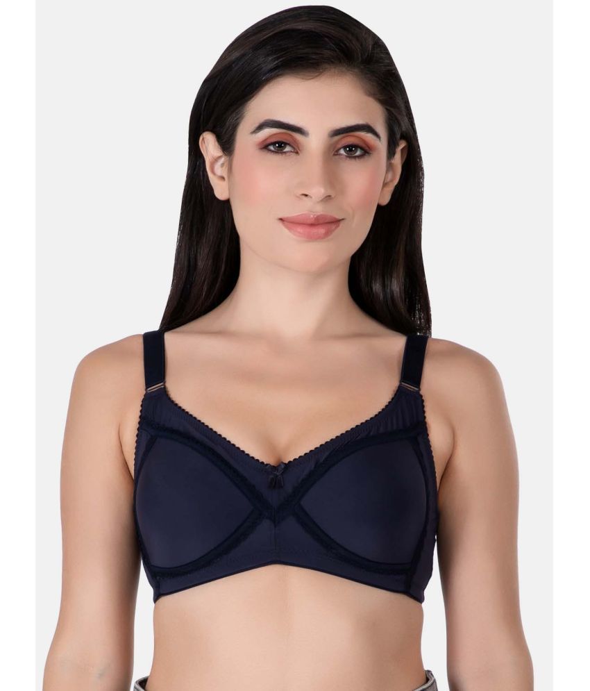     			LACYLUXE - Navy Blue Nylon Lightly Padded Women's Everyday Bra ( Pack of 1 )