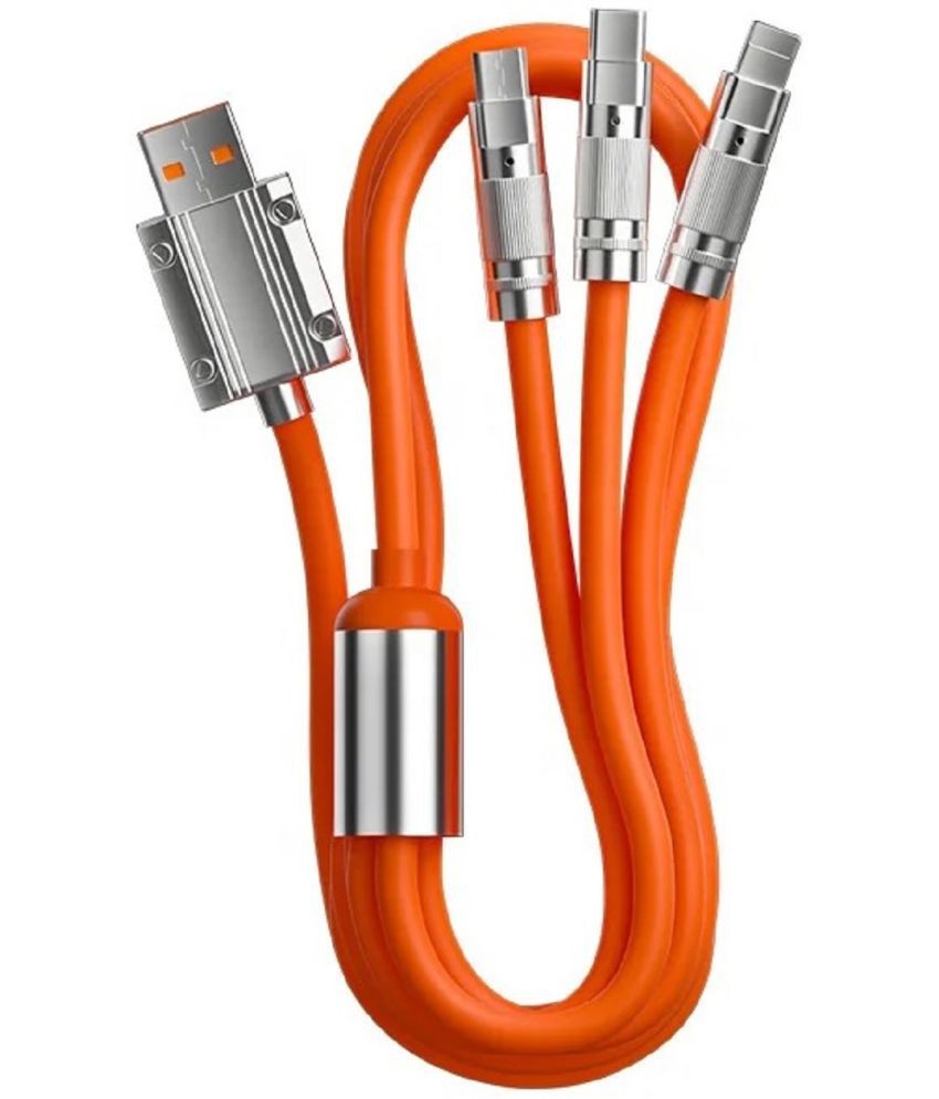     			Life Like - Orange 5 A Multi Pin Cable 1.2 Meter