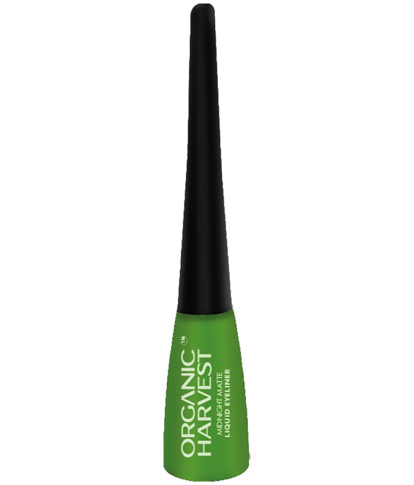     			Organic Harvest - Black Matte Eye Liner Liquid ( Pack of 1 )