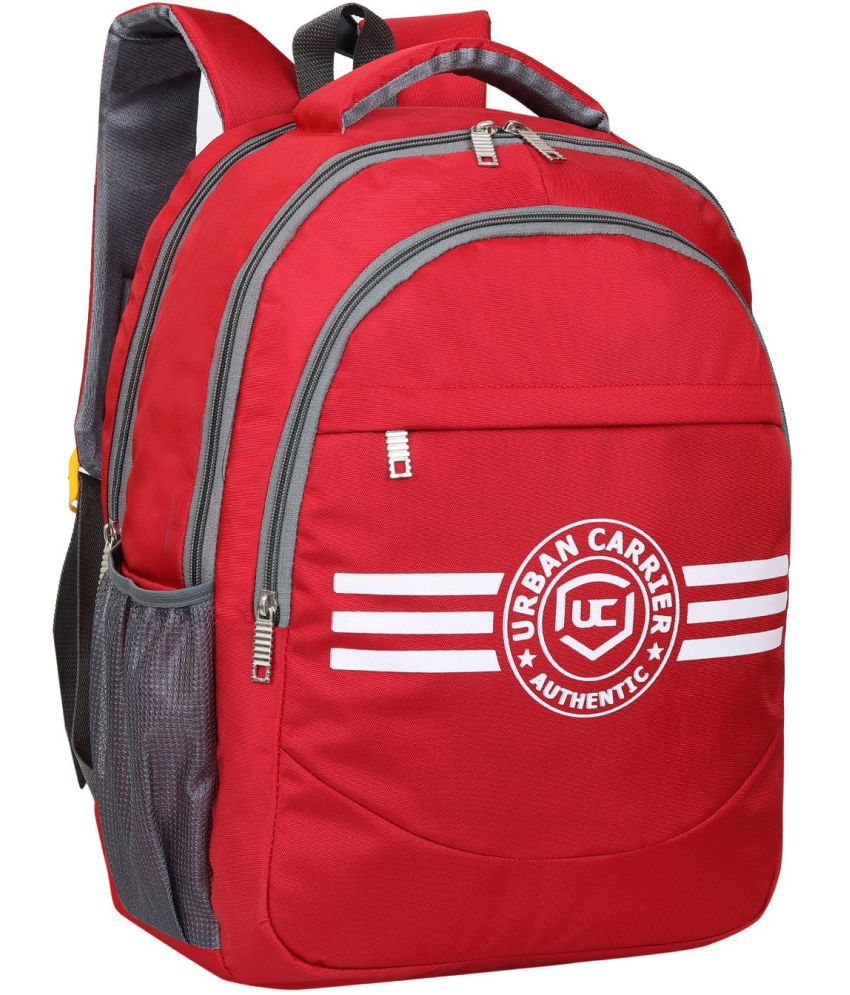    			URBAN CARRIER - Red Polyester Backpack ( 45 Ltrs )