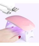 Nail Dryer Mini, 6W LED UV Portable Nail Dryer Curing Lamp Light for Gel Based Polish USB Power