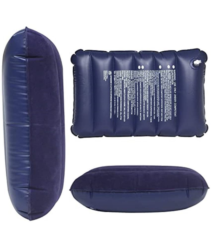     			deodap Soft Comfort Air inflatable Travel Tourist Neck Pillow (Pack of 1)-Blue