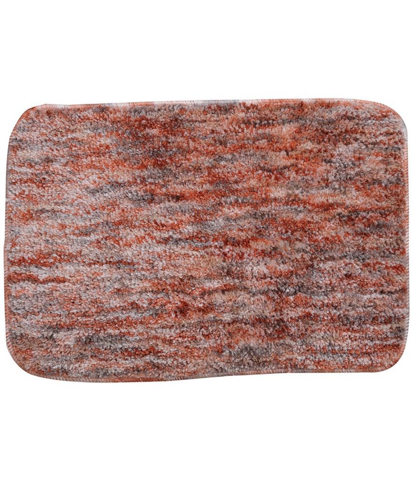     			LADLI JEE Anti-skid Microfibre Bath Mat Other Sizes cm ( Pack of 1 ) - Red