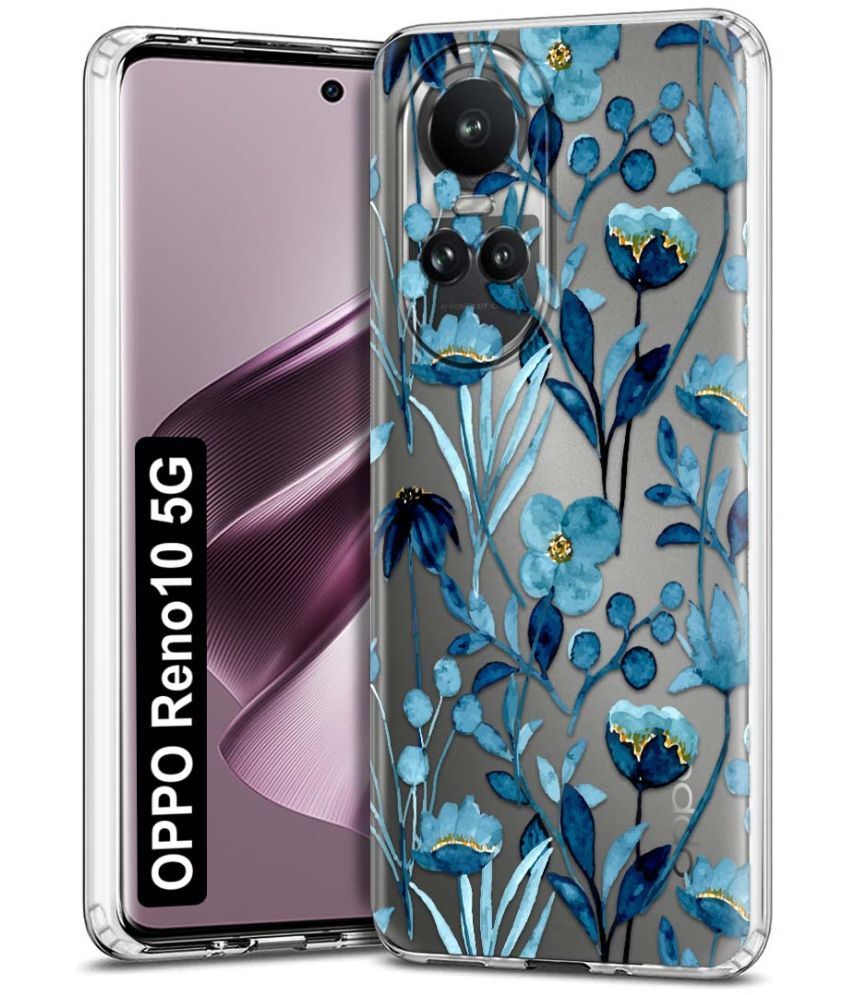     			NBOX - Multicolor Printed Back Cover Silicon Compatible For Oppo Reno 10 5G ( Pack of 1 )