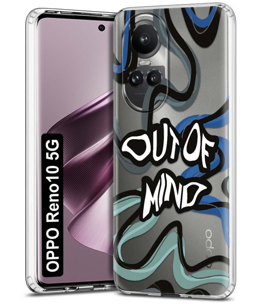     			NBOX - Multicolor Printed Back Cover Silicon Compatible For Oppo Reno 10 5G ( Pack of 1 )