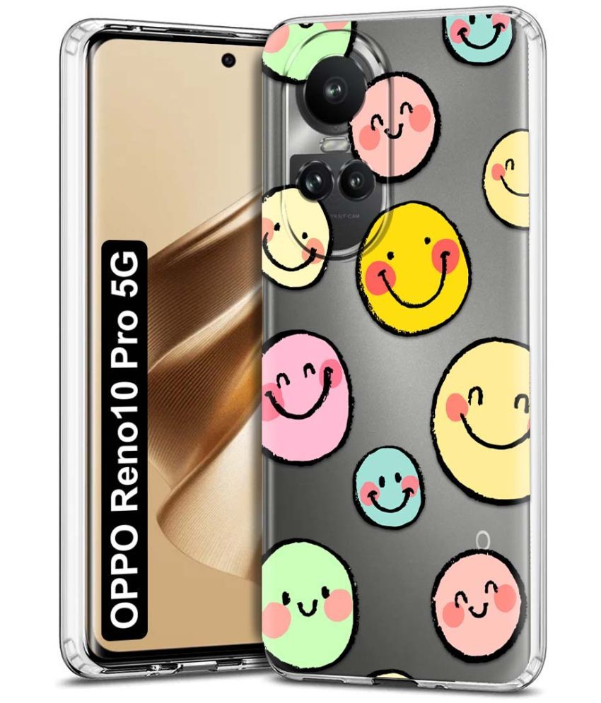     			NBOX - Multicolor Printed Back Cover Silicon Compatible For Oppo Reno 10 Pro ( Pack of 1 )