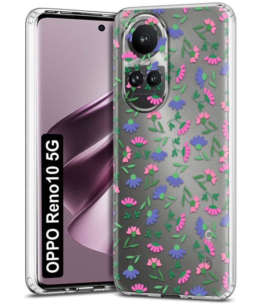     			NBOX - Multicolor Printed Back Cover Silicon Compatible For Oppo Reno 10 5G ( Pack of 1 )