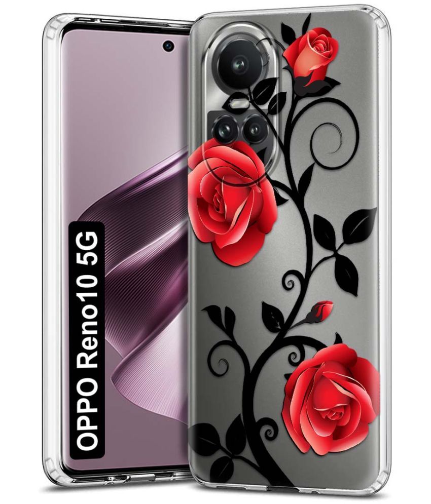     			NBOX - Multicolor Printed Back Cover Silicon Compatible For Oppo Reno 10 5G ( Pack of 1 )