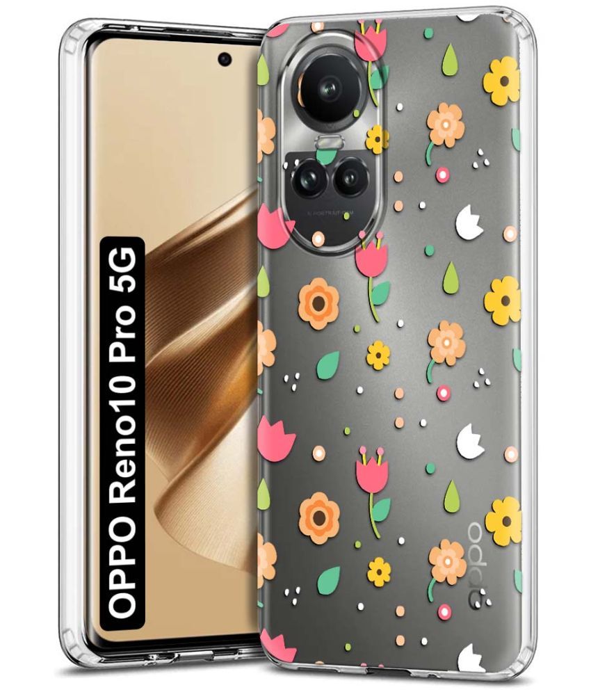     			NBOX - Multicolor Printed Back Cover Silicon Compatible For Oppo Reno 10 Pro ( Pack of 1 )