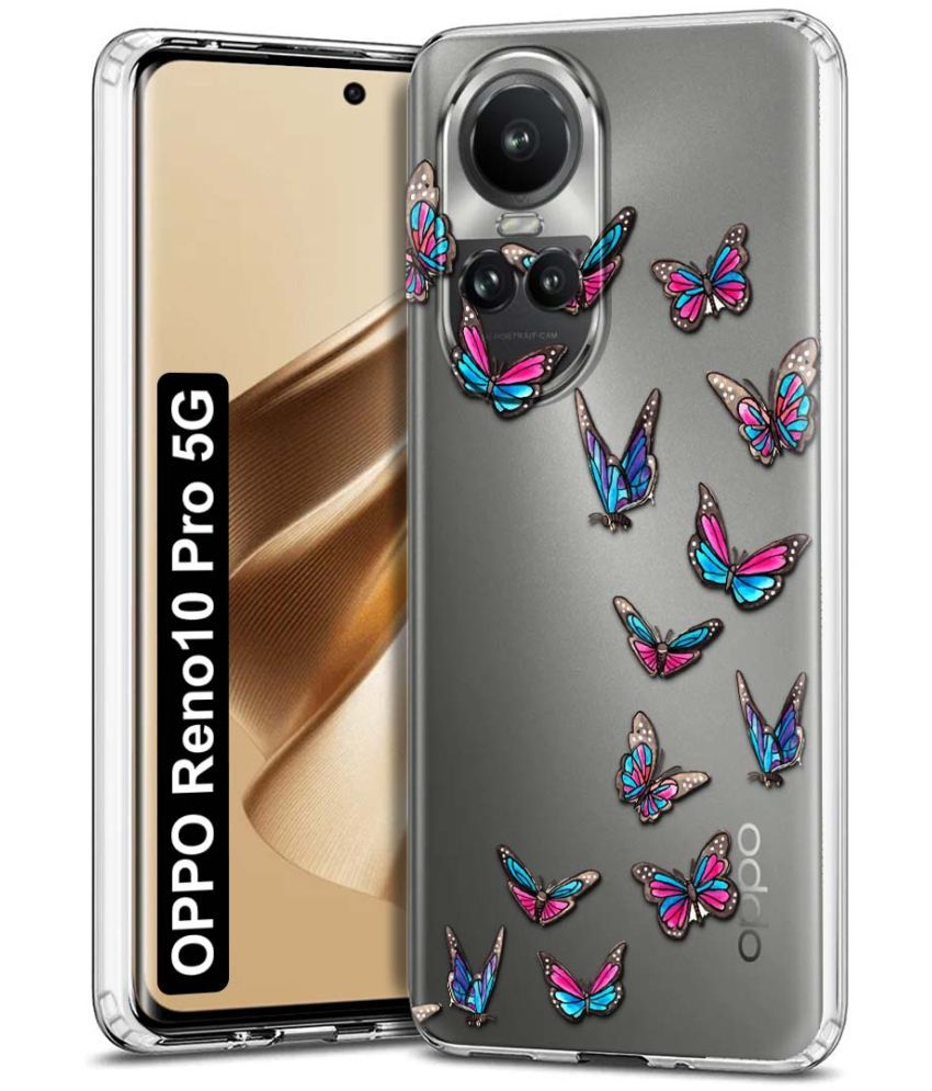     			NBOX - Multicolor Printed Back Cover Silicon Compatible For Oppo Reno 10 Pro ( Pack of 1 )