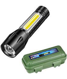 GIT - 10W Rechargeable Flashlight Torch ( Pack of 1 )