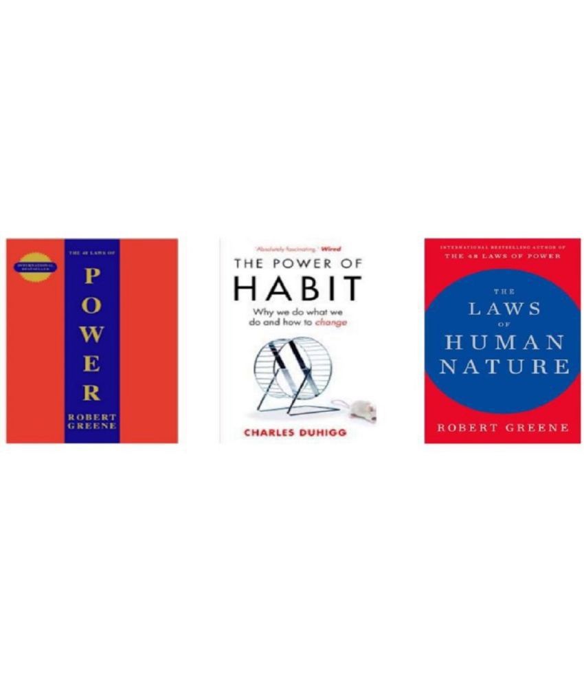     			( Combo Of 3 Books ) The Concise 48 Laws Of Power & The Power Of Habits & The Laws of Human Nature - English Paperback Book By Robert Greene , Charles Duhigg )