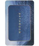 GRHAMOY Anti-skid Rubber Bath Mat 40x60 cm ( Pack of 1 ) - Blue