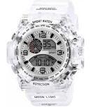 Renaissance Traders - White PU Analog-Digital Men's Watch