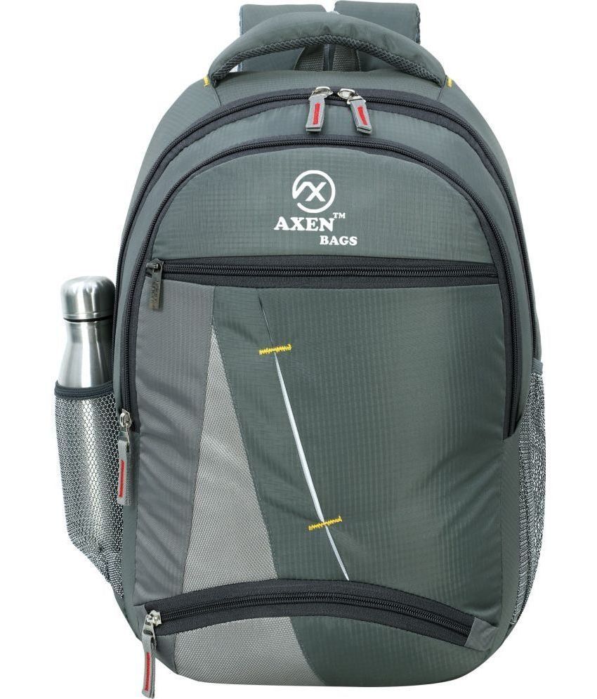     			AXEN BAGS - Grey Polyester Backpack ( 45 Ltrs )