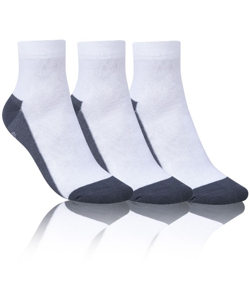     			Dollar - Cotton Men's Printed Light Grey Ankle Length Socks ( Pack of 3 )