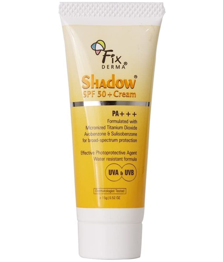     			Fixderma Shadow Sunscreen SPF 50+ Cream, Sunscreen for Dry Skin UVA UVB Protection, 15g
