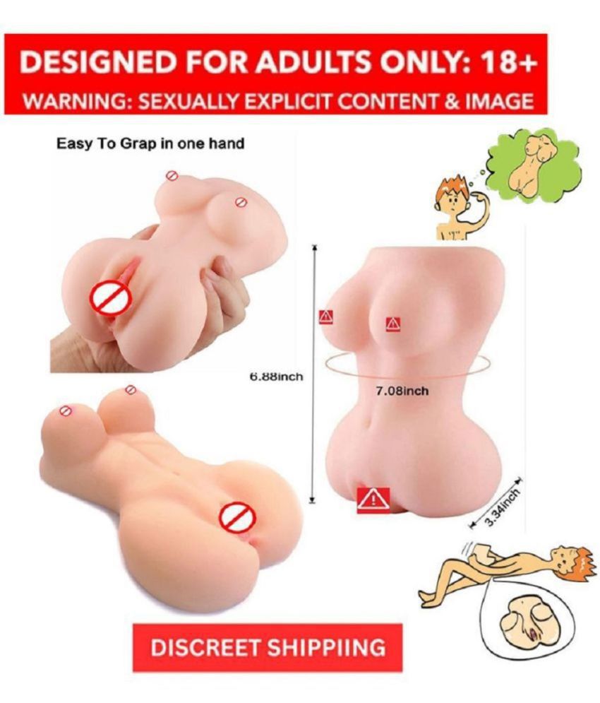     			Half Body Silicone Pocket Pussy Sex Doll With Breast And Anal For Masturbation Toy By SEX TANTRA