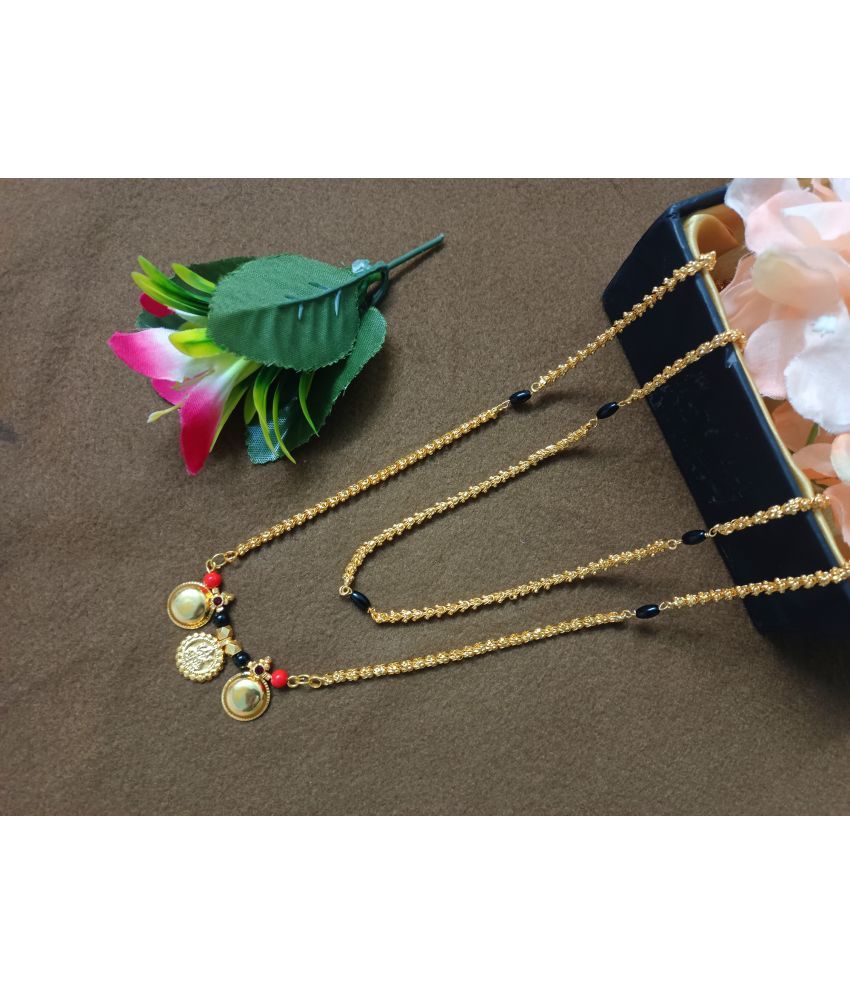     			JIPPA Golden Mangalsutra ( Pack of 1 )