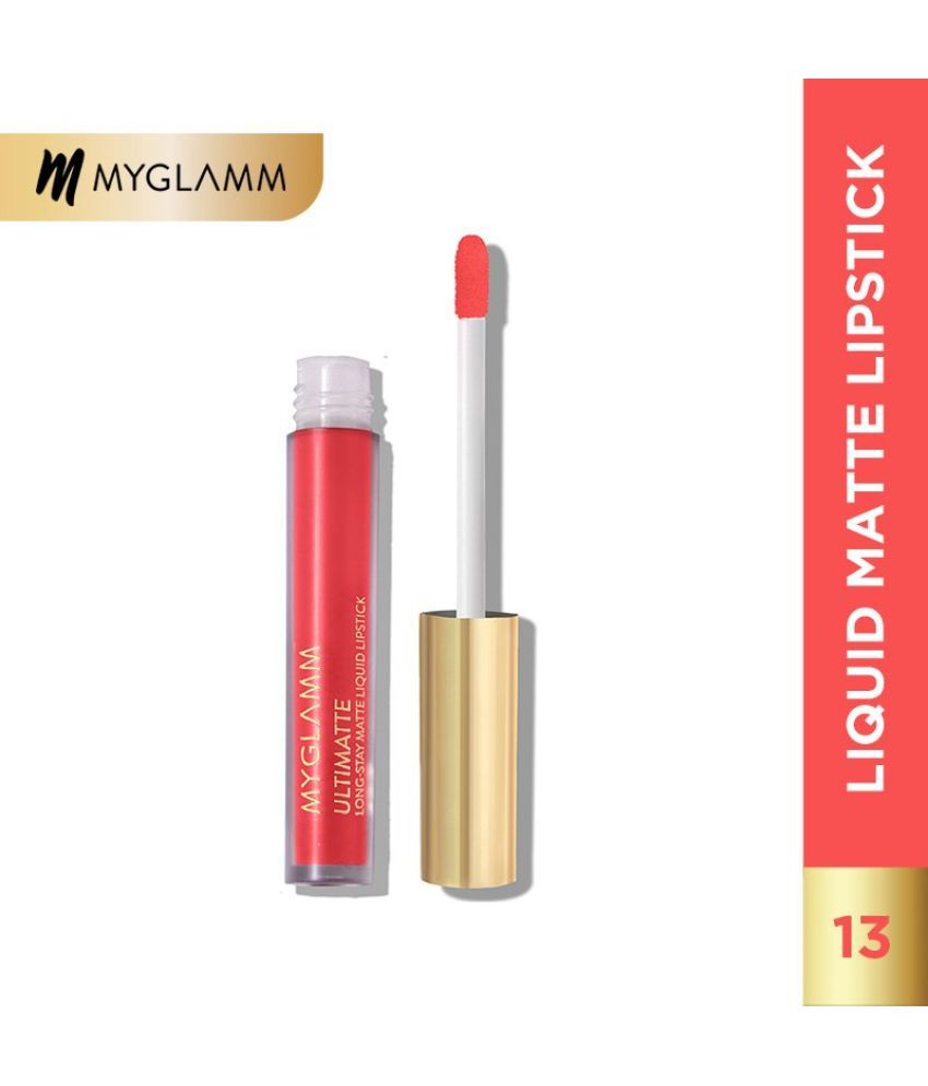     			MyGlamm Ultimatte Long Stay Matte Liquid Lipstick-Coral Slayer-2.5ml