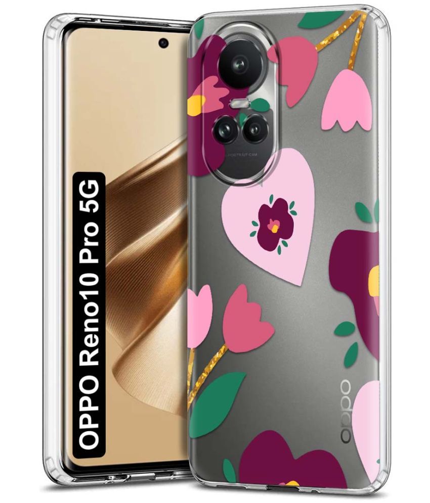     			NBOX - Multicolor Printed Back Cover Silicon Compatible For Oppo Reno 10 Pro ( Pack of 1 )