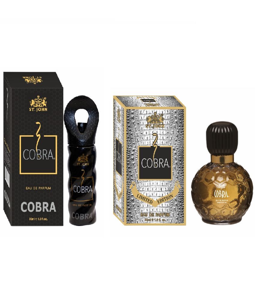     			ST.JOHN Cobra Perfume 30ml & Limited Edition Cobra Perfume 30ml, Perfume For Men (60ml) - Pack of 2