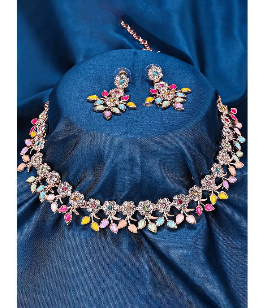     			Sukkhi - Multi Color Alloy Necklace Set ( Pack of 1 )