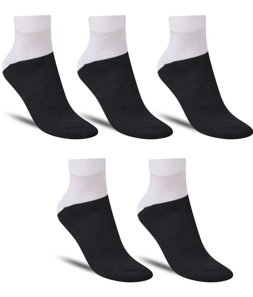     			Dollar - Cotton Men's Printed Black Ankle Length Socks ( Pack of 5 )