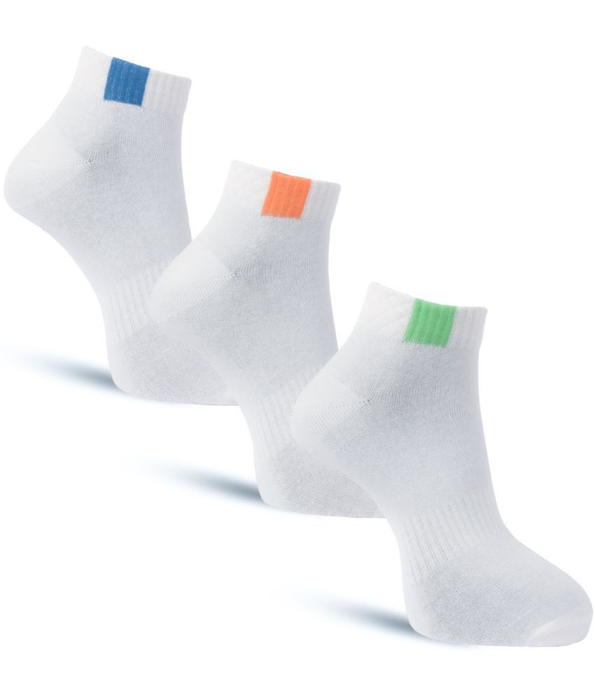     			Dollar - Cotton Men's Solid Multicolor Ankle Length Socks ( Pack of 3 )