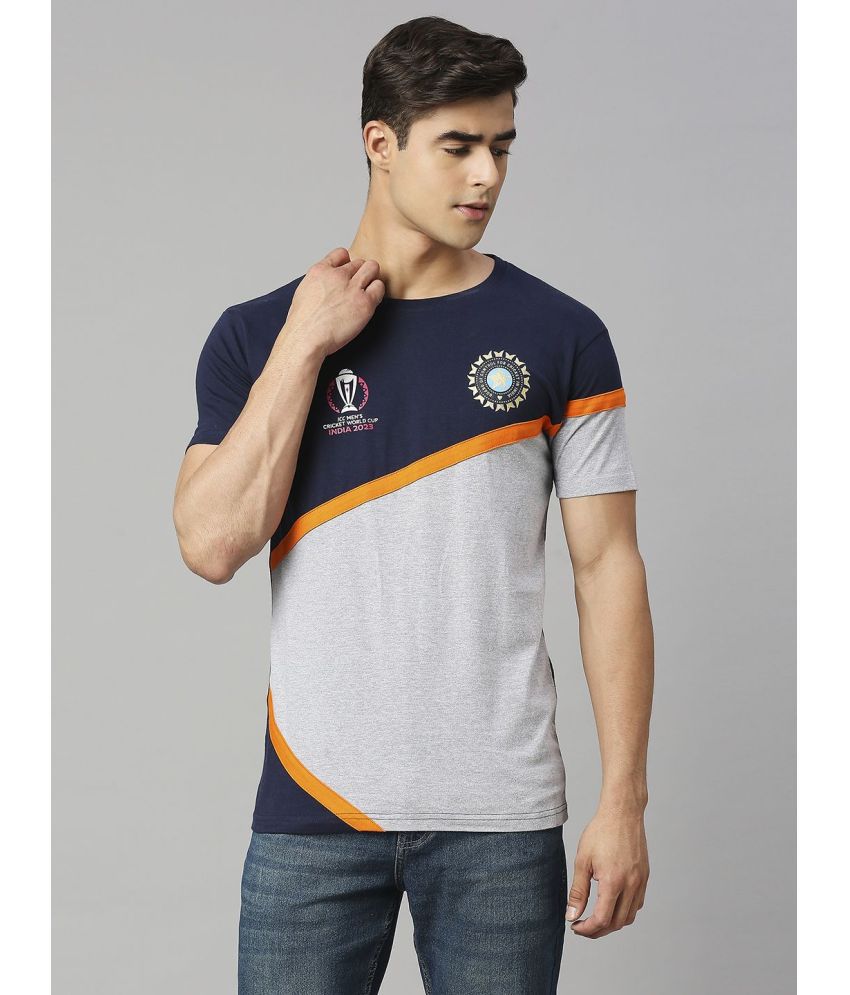     			FanCode - Navy Blue Cotton Regular Fit Men's Sports T-Shirt ( Pack of 1 )