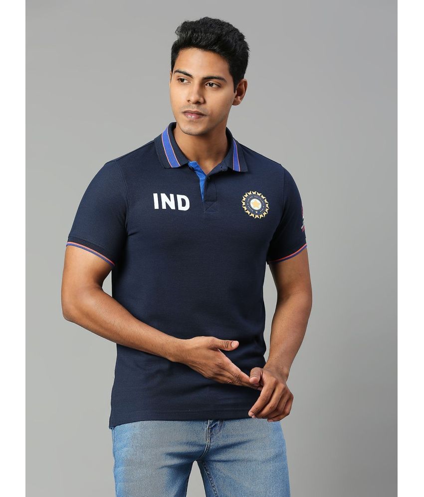     			FanCode - Navy Blue Polyester Regular Fit Men's Sports Polo T-Shirt ( Pack of 1 )