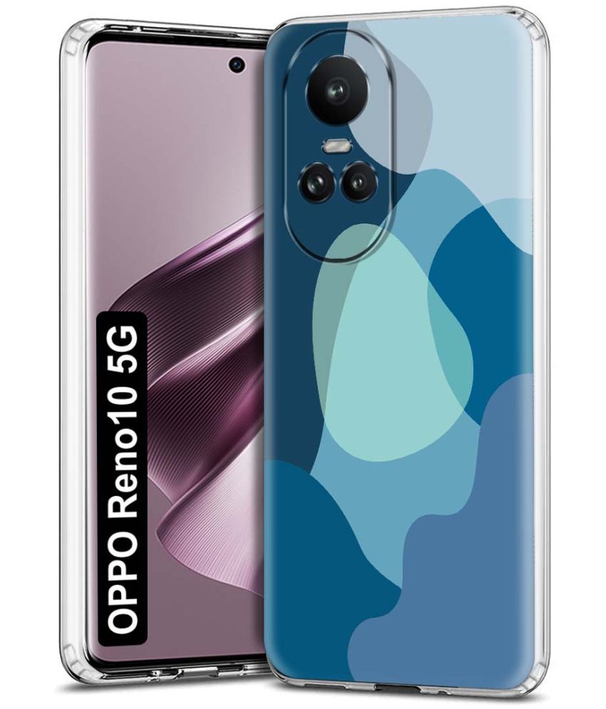     			NBOX - Multicolor Printed Back Cover Silicon Compatible For Oppo Reno 10 5G ( Pack of 1 )