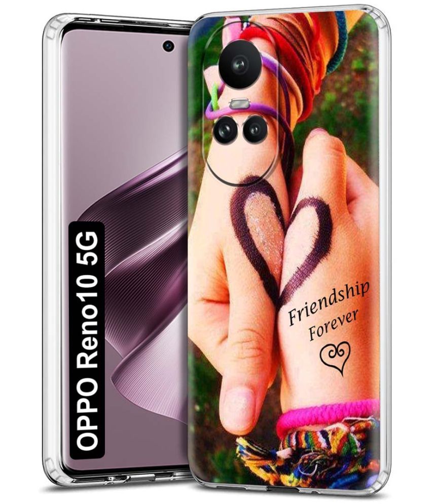     			NBOX - Multicolor Printed Back Cover Silicon Compatible For Oppo Reno 10 5G ( Pack of 1 )