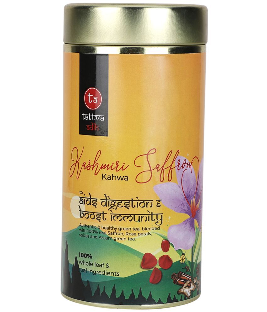     			Tattva Adih Saffron Kahwa Green Tea 100% Natural, Tin 100g