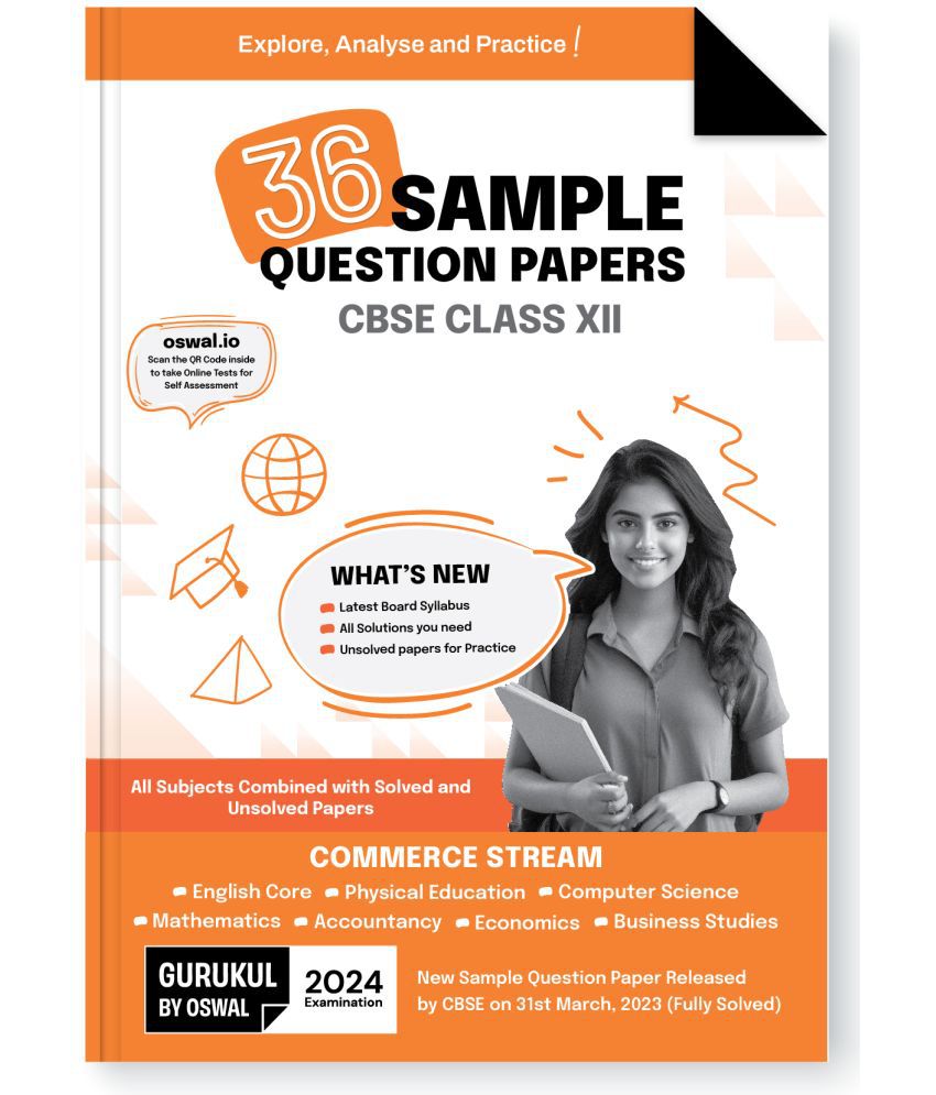     			Gurukul 36 Sample Question Papers CBSE Commerce Class 12 Exam 2024 : Fully Solved SQP Pattern, Unsolved Papers