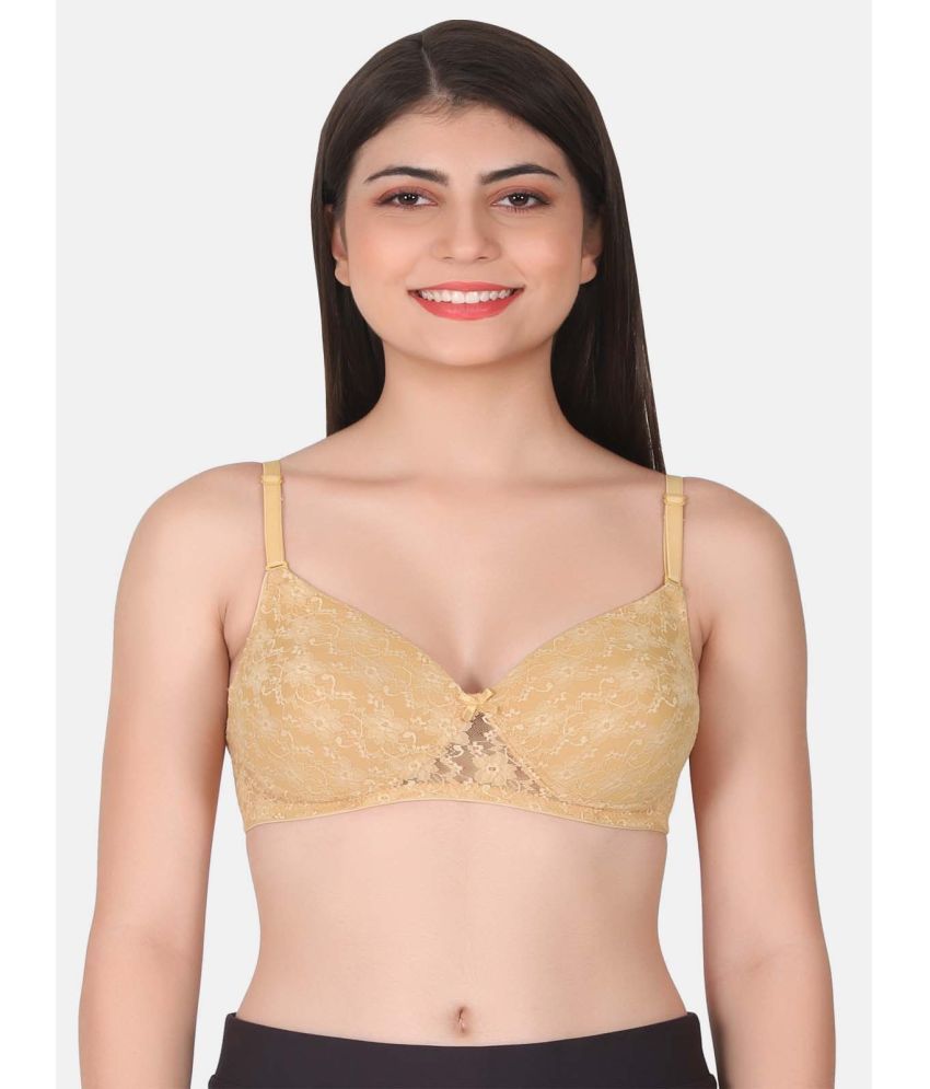     			LACYLUXE Net Lightly Padded Women's T-Shirt Bra ( Beige )