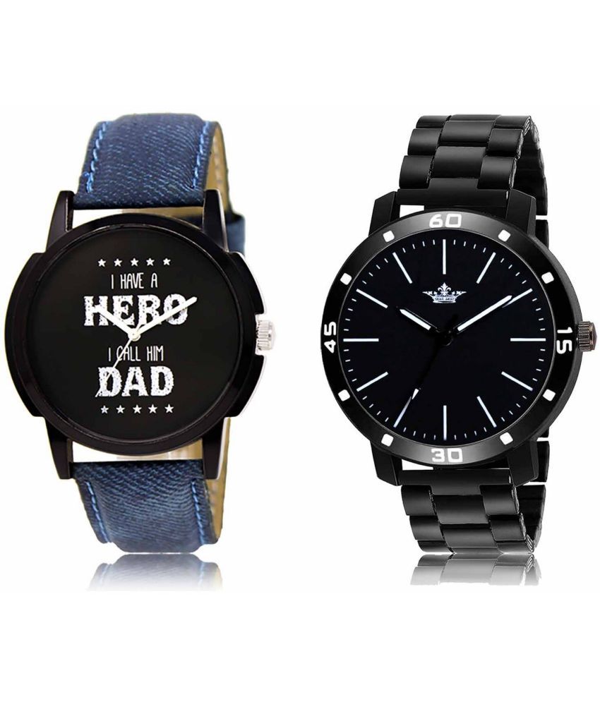     			Lorem - Analog Watch Watches Combo For Men and Boys ( Pack of 2 )